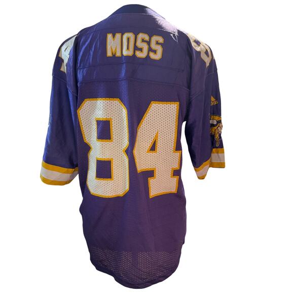 Adidas Vintage Randy Moss #84 Minnesota Vikings Jersey, Distressed, Youth Large - Picture 1 of 6
